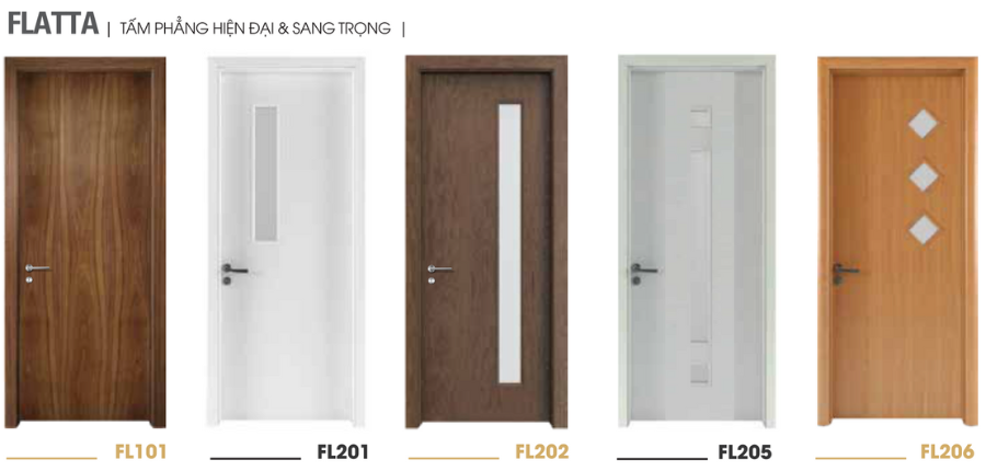 Báo giá cửa gỗ composite tấm phẳng